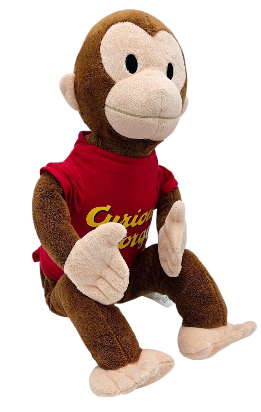 Zoobie Pets Curious George Plush Toy, Soft Pillow, Blanket